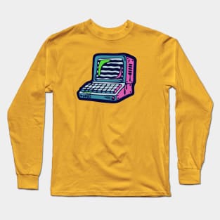 Retro Turbo Desktop PC Personal Computer Long Sleeve T-Shirt